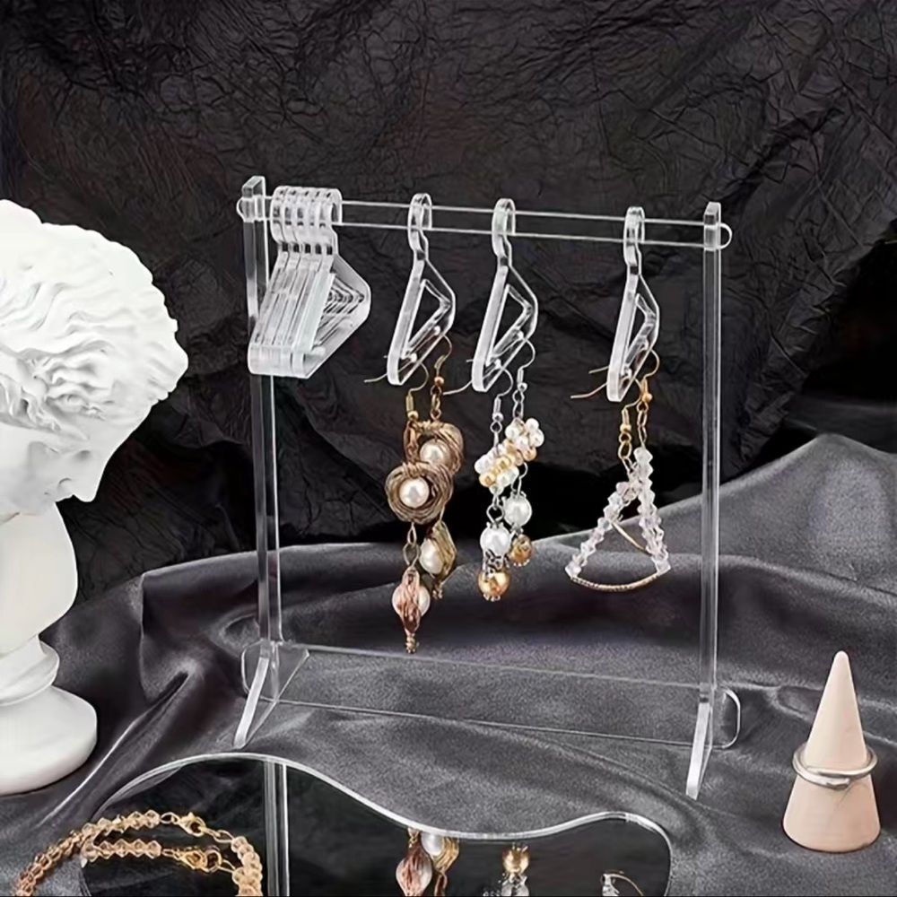 NEW Clear Mini Clothing Rack Jewelry Display or Storage